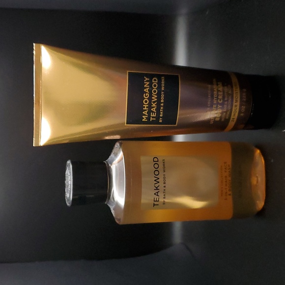 Bath & Body Works Other - 2pc Bath & Body Works Teakwood 3-in-1 Wash, Hydrating Body Cream & Body Spray